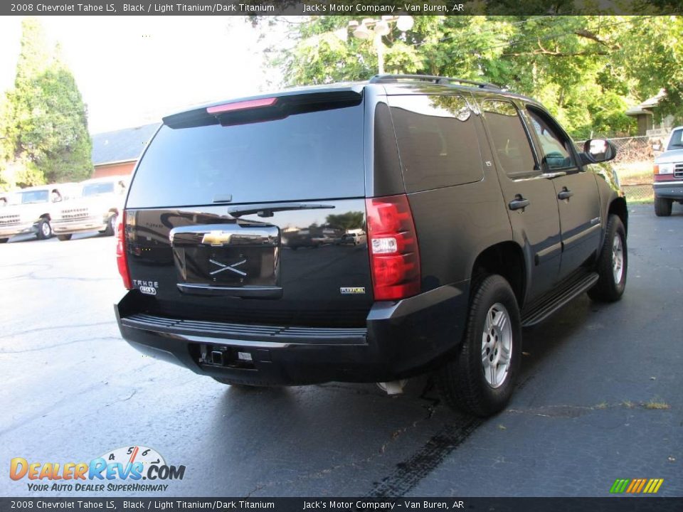 2008 Chevrolet Tahoe LS Black / Light Titanium/Dark Titanium Photo #5