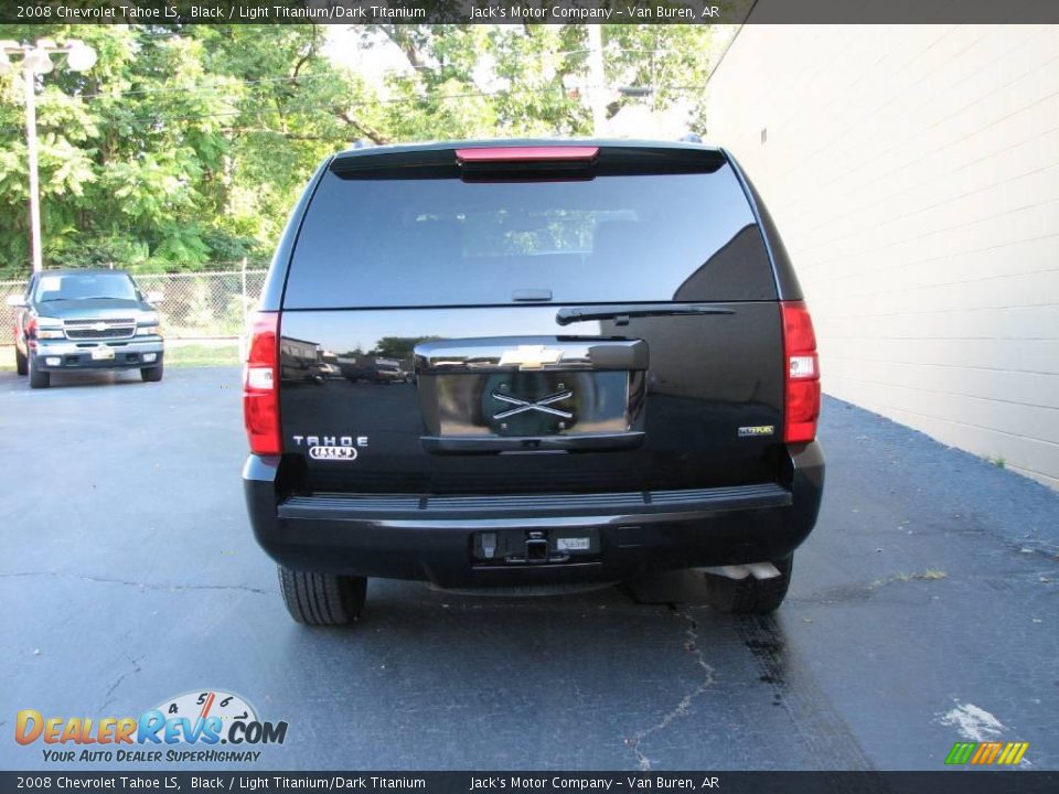 2008 Chevrolet Tahoe LS Black / Light Titanium/Dark Titanium Photo #6