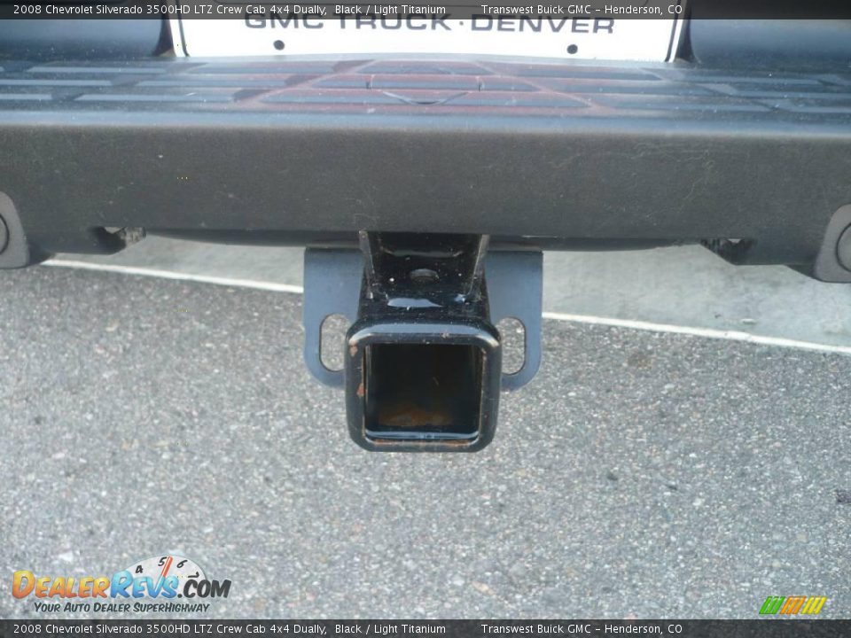 2008 Chevrolet Silverado 3500HD LTZ Crew Cab 4x4 Dually Black / Light Titanium Photo #10