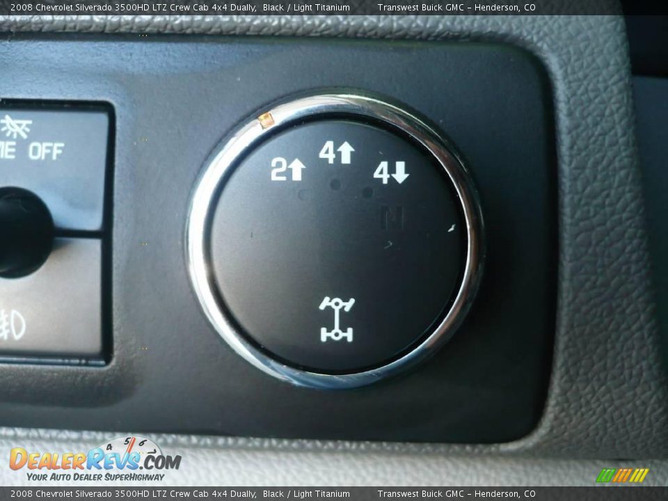 2008 Chevrolet Silverado 3500HD LTZ Crew Cab 4x4 Dually Black / Light Titanium Photo #16