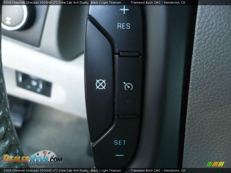 2008 Chevrolet Silverado 3500HD LTZ Crew Cab 4x4 Dually Black / Light Titanium Photo #18