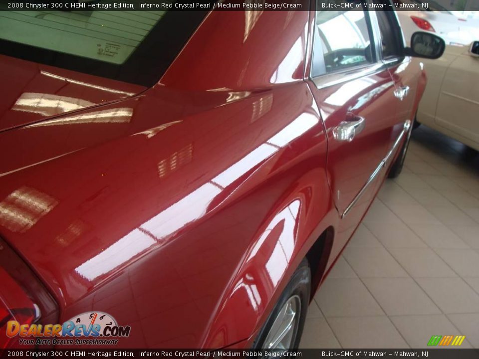 2008 Chrysler 300 C HEMI Heritage Edition Inferno Red Crystal Pearl / Medium Pebble Beige/Cream Photo #6