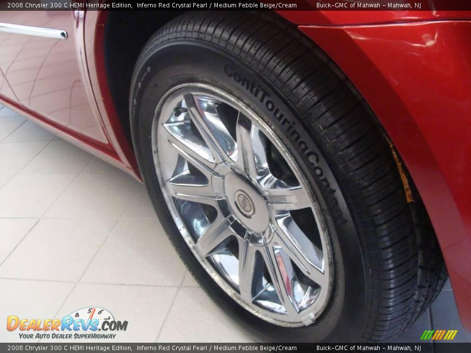 2008 Chrysler 300 C HEMI Heritage Edition Inferno Red Crystal Pearl / Medium Pebble Beige/Cream Photo #7