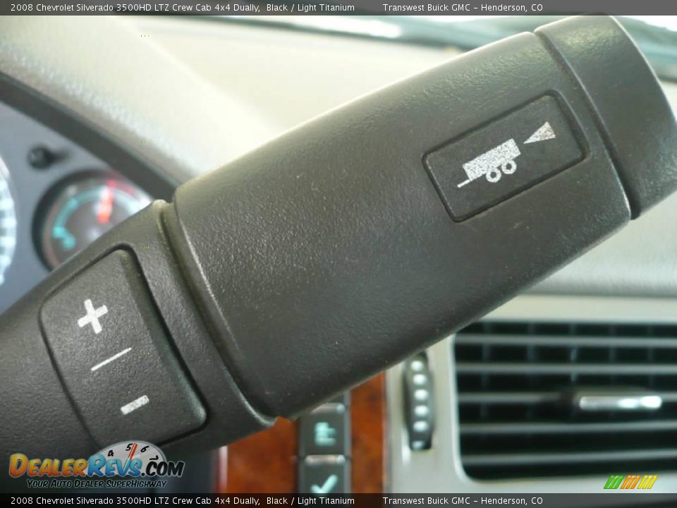 2008 Chevrolet Silverado 3500HD LTZ Crew Cab 4x4 Dually Black / Light Titanium Photo #20
