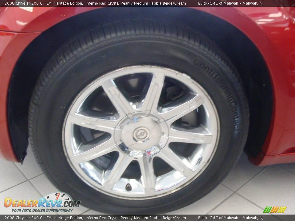 2008 Chrysler 300 C HEMI Heritage Edition Inferno Red Crystal Pearl / Medium Pebble Beige/Cream Photo #8