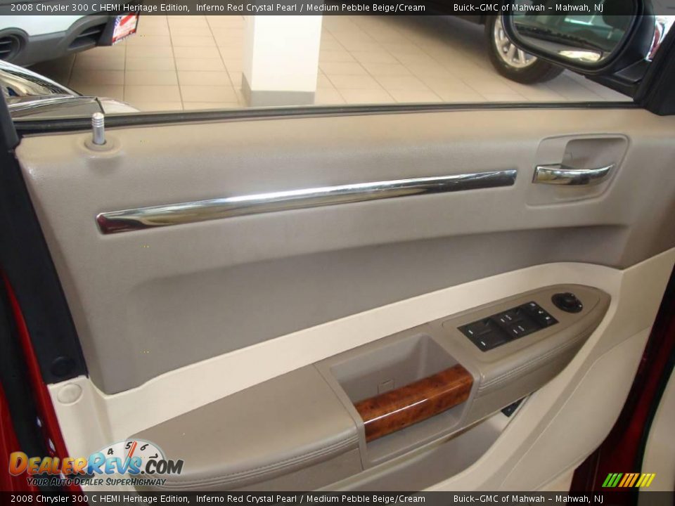 2008 Chrysler 300 C HEMI Heritage Edition Inferno Red Crystal Pearl / Medium Pebble Beige/Cream Photo #9