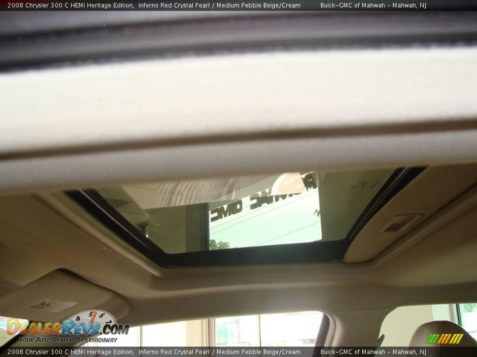 2008 Chrysler 300 C HEMI Heritage Edition Inferno Red Crystal Pearl / Medium Pebble Beige/Cream Photo #12