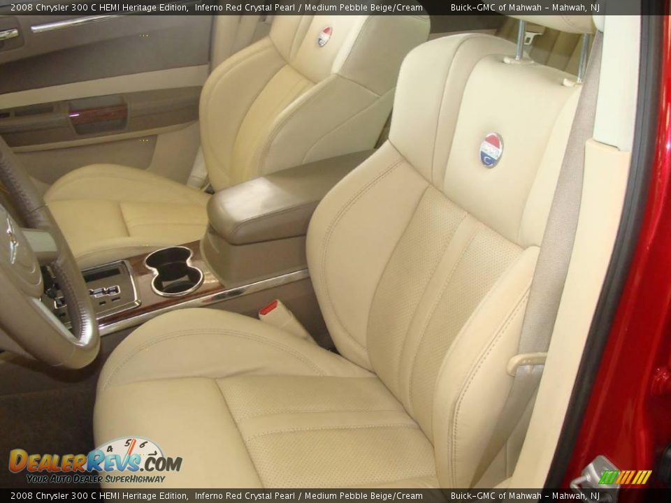 2008 Chrysler 300 C HEMI Heritage Edition Inferno Red Crystal Pearl / Medium Pebble Beige/Cream Photo #13