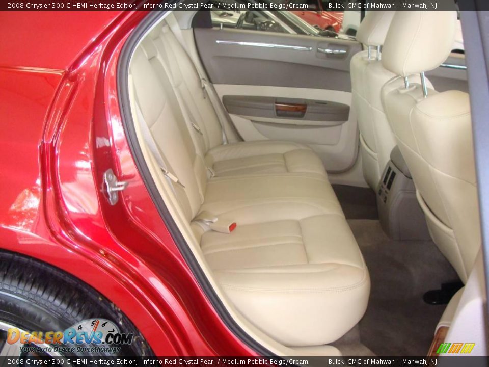 2008 Chrysler 300 C HEMI Heritage Edition Inferno Red Crystal Pearl / Medium Pebble Beige/Cream Photo #15