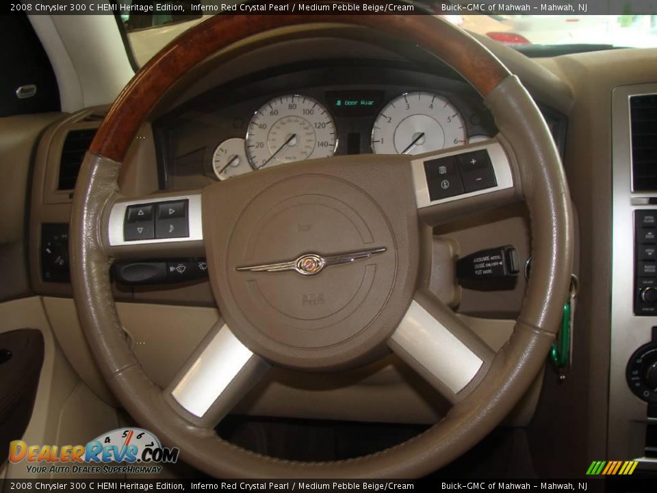 2008 Chrysler 300 C HEMI Heritage Edition Inferno Red Crystal Pearl / Medium Pebble Beige/Cream Photo #18