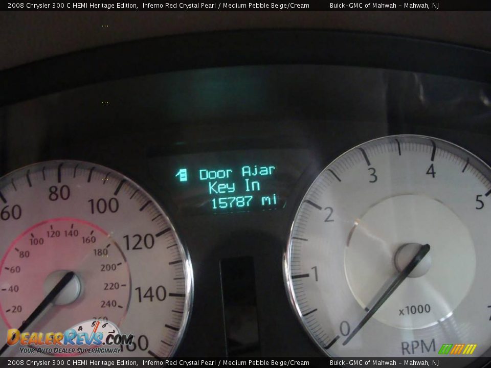 2008 Chrysler 300 C HEMI Heritage Edition Inferno Red Crystal Pearl / Medium Pebble Beige/Cream Photo #21