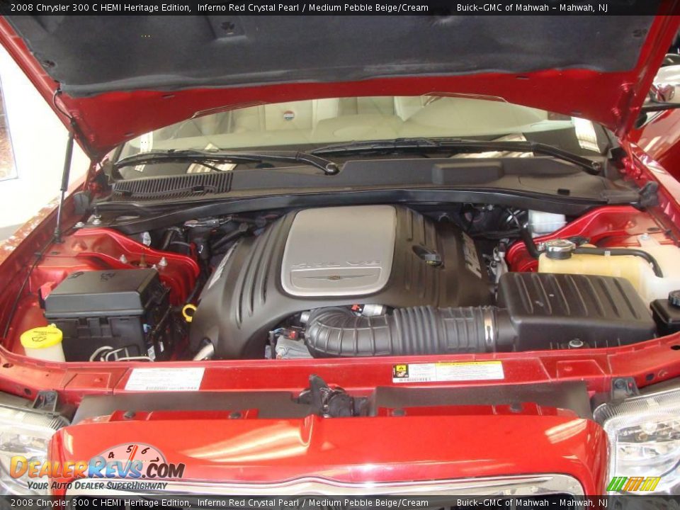 2008 Chrysler 300 C HEMI Heritage Edition Inferno Red Crystal Pearl / Medium Pebble Beige/Cream Photo #23