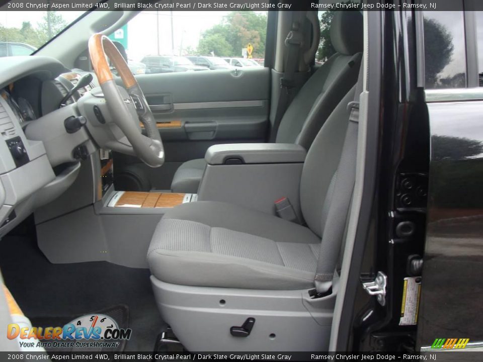 2008 Chrysler Aspen Limited 4WD Brilliant Black Crystal Pearl / Dark Slate Gray/Light Slate Gray Photo #11