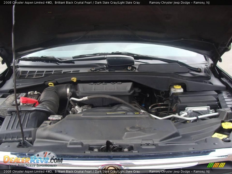 2008 Chrysler Aspen Limited 4WD Brilliant Black Crystal Pearl / Dark Slate Gray/Light Slate Gray Photo #15