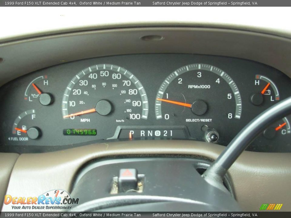 1999 Ford F150 XLT Extended Cab 4x4 Oxford White / Medium Prairie Tan Photo #16