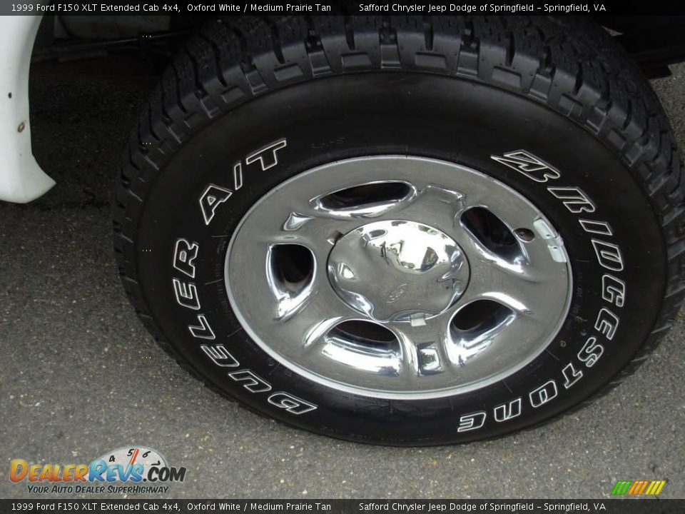 1999 Ford F150 XLT Extended Cab 4x4 Oxford White / Medium Prairie Tan Photo #22