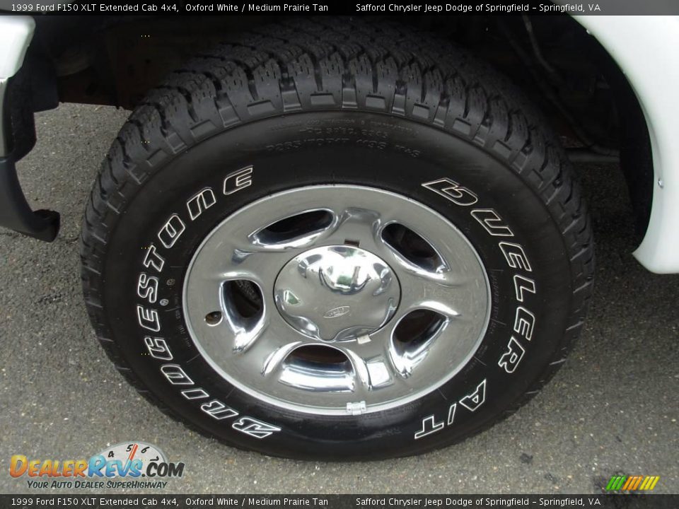 1999 Ford F150 XLT Extended Cab 4x4 Oxford White / Medium Prairie Tan Photo #24