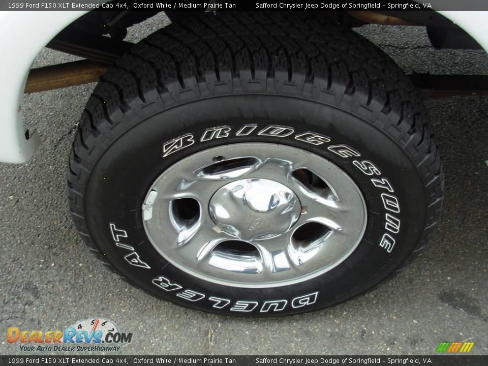 1999 Ford F150 XLT Extended Cab 4x4 Oxford White / Medium Prairie Tan Photo #25