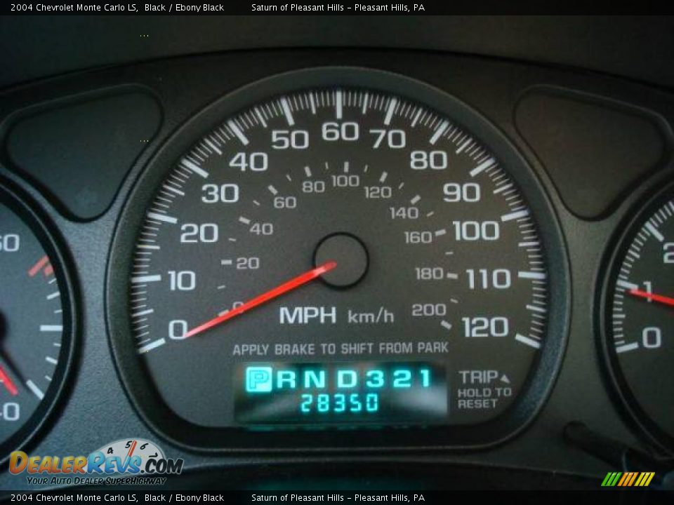 2004 Chevrolet Monte Carlo LS Black / Ebony Black Photo #15