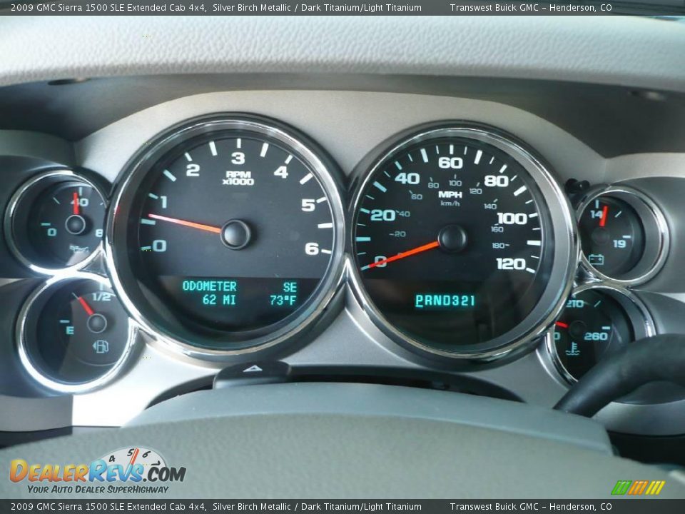 2009 GMC Sierra 1500 SLE Extended Cab 4x4 Silver Birch Metallic / Dark Titanium/Light Titanium Photo #9