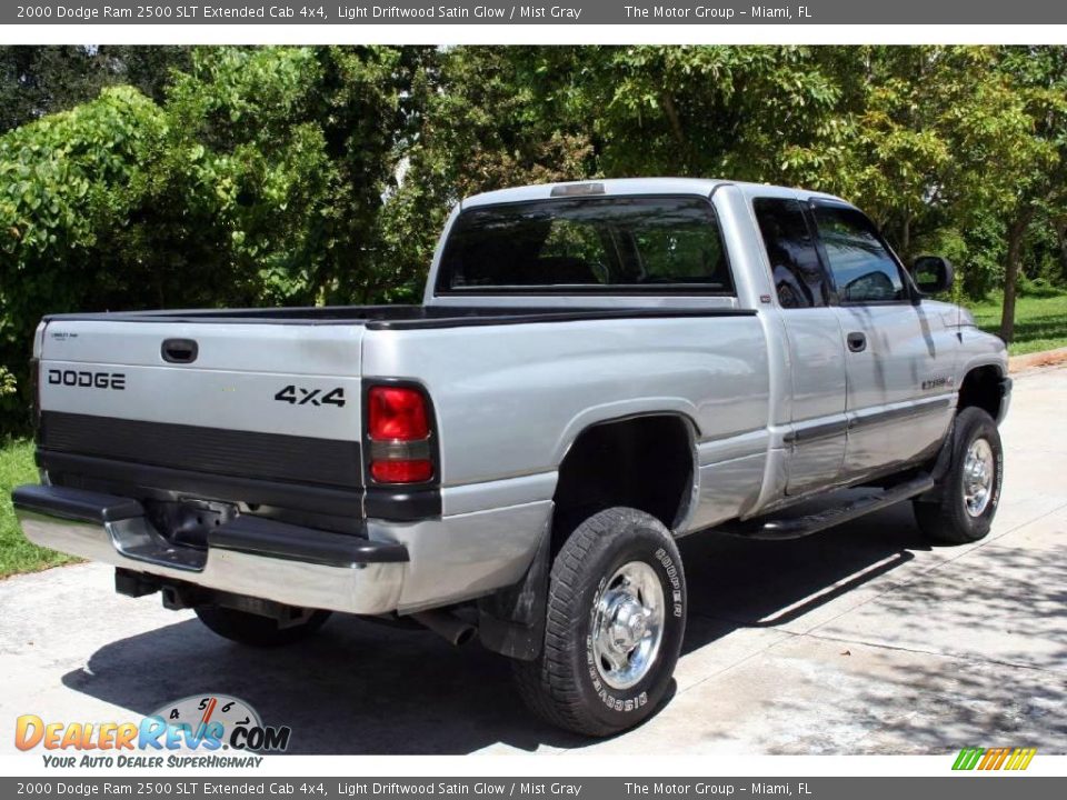 2000 Dodge Ram 2500 SLT Extended Cab 4x4 Light Driftwood Satin Glow / Mist Gray Photo #7