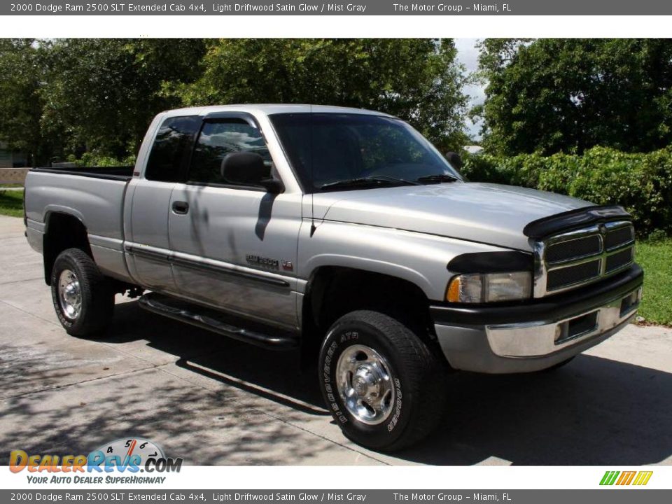 2000 Dodge Ram 2500 SLT Extended Cab 4x4 Light Driftwood Satin Glow / Mist Gray Photo #10