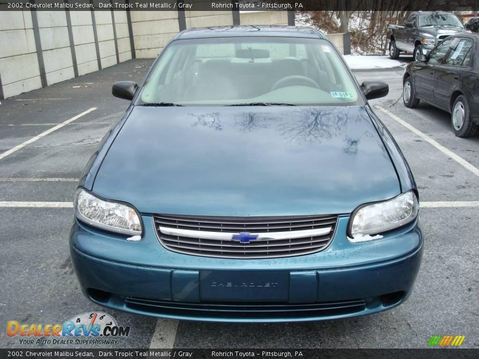 2002 Chevrolet Malibu Sedan Dark Tropic Teal Metallic / Gray Photo #7