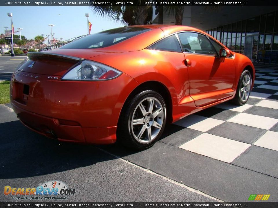 2006 Mitsubishi Eclipse GT Coupe Sunset Orange Pearlescent / Terra Cotta Photo #6