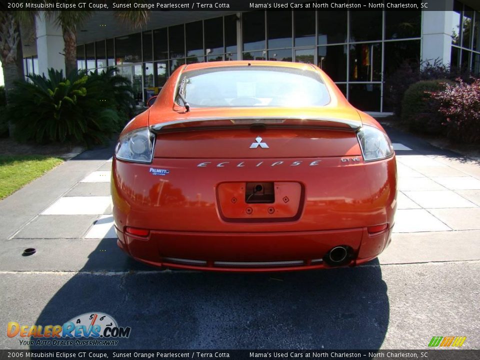 2006 Mitsubishi Eclipse GT Coupe Sunset Orange Pearlescent / Terra Cotta Photo #7