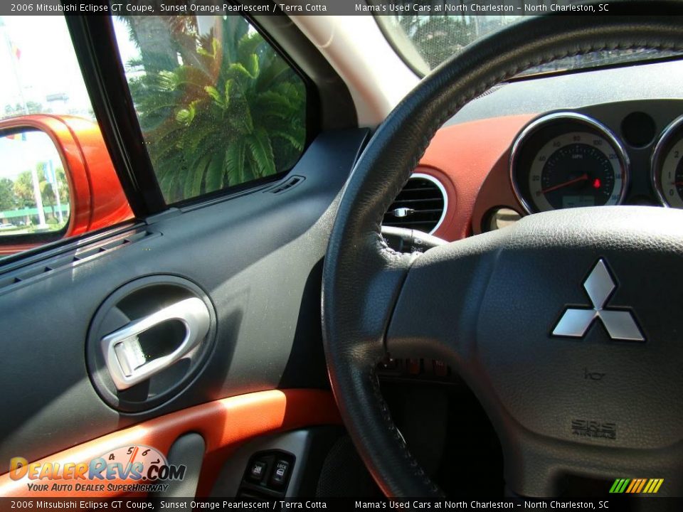 2006 Mitsubishi Eclipse GT Coupe Sunset Orange Pearlescent / Terra Cotta Photo #13