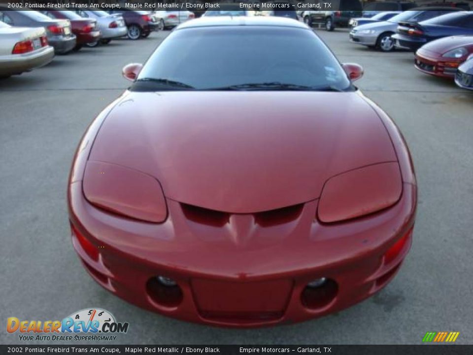 2002 Pontiac Firebird Trans Am Coupe Maple Red Metallic / Ebony Black Photo #2