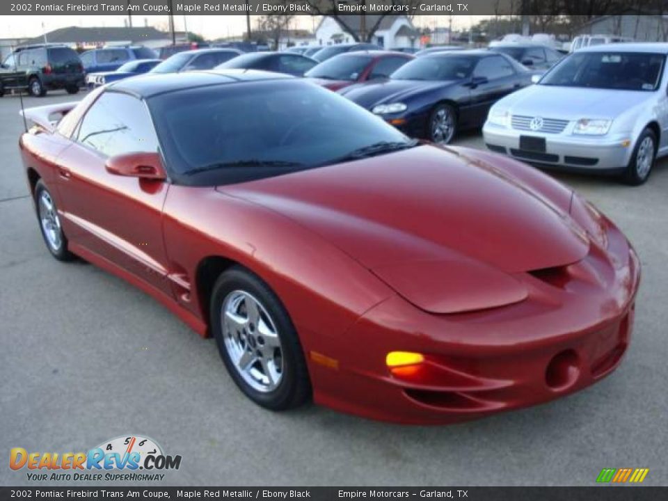 2002 Pontiac Firebird Trans Am Coupe Maple Red Metallic / Ebony Black Photo #3