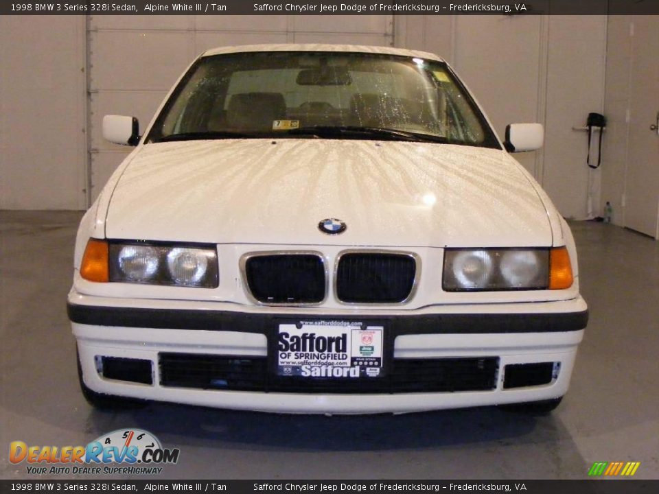 1998 BMW 3 Series 328i Sedan Alpine White III / Tan Photo #2