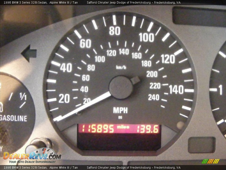 1998 BMW 3 Series 328i Sedan Alpine White III / Tan Photo #9
