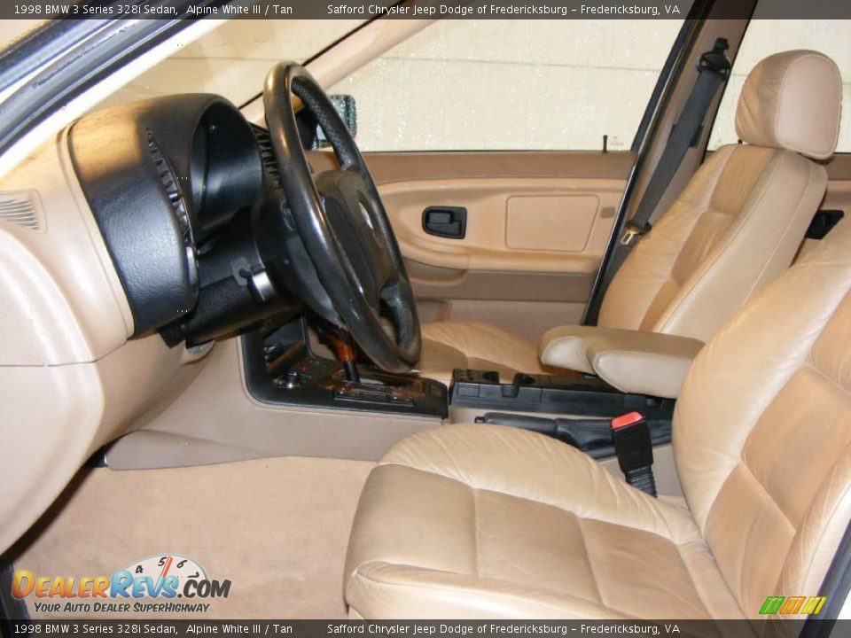 1998 BMW 3 Series 328i Sedan Alpine White III / Tan Photo #12