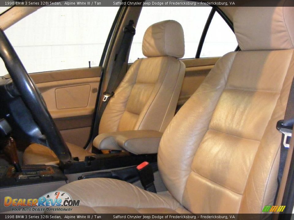 1998 BMW 3 Series 328i Sedan Alpine White III / Tan Photo #13