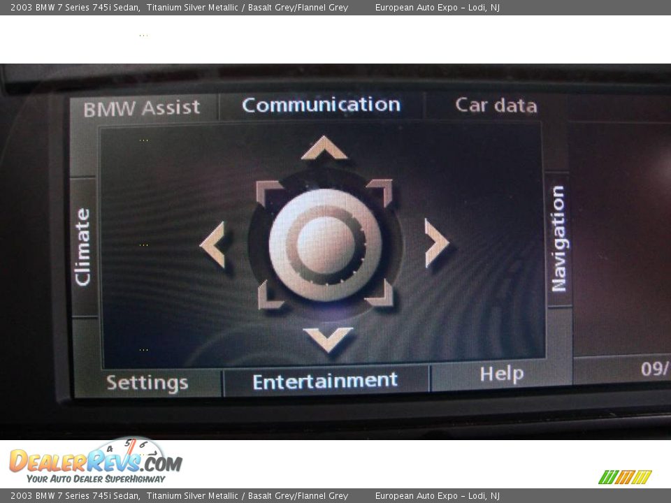 2003 BMW 7 Series 745i Sedan Titanium Silver Metallic / Basalt Grey/Flannel Grey Photo #17