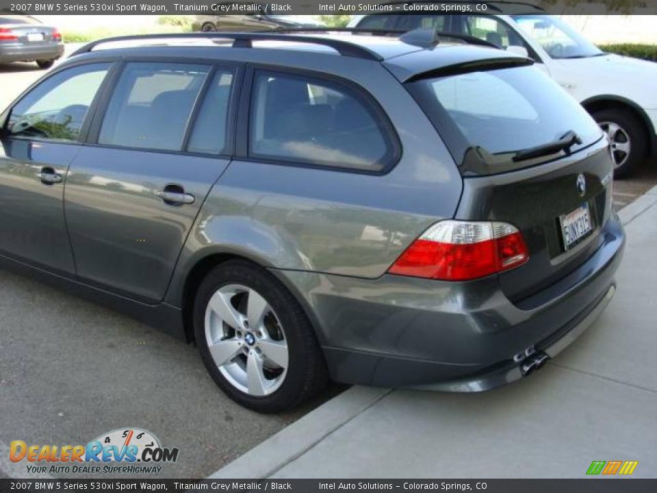 2007 BMW 5 Series 530xi Sport Wagon Titanium Grey Metallic / Black Photo #4
