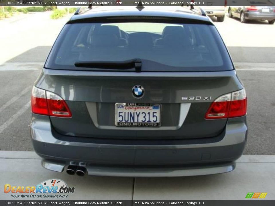 2007 BMW 5 Series 530xi Sport Wagon Titanium Grey Metallic / Black Photo #5