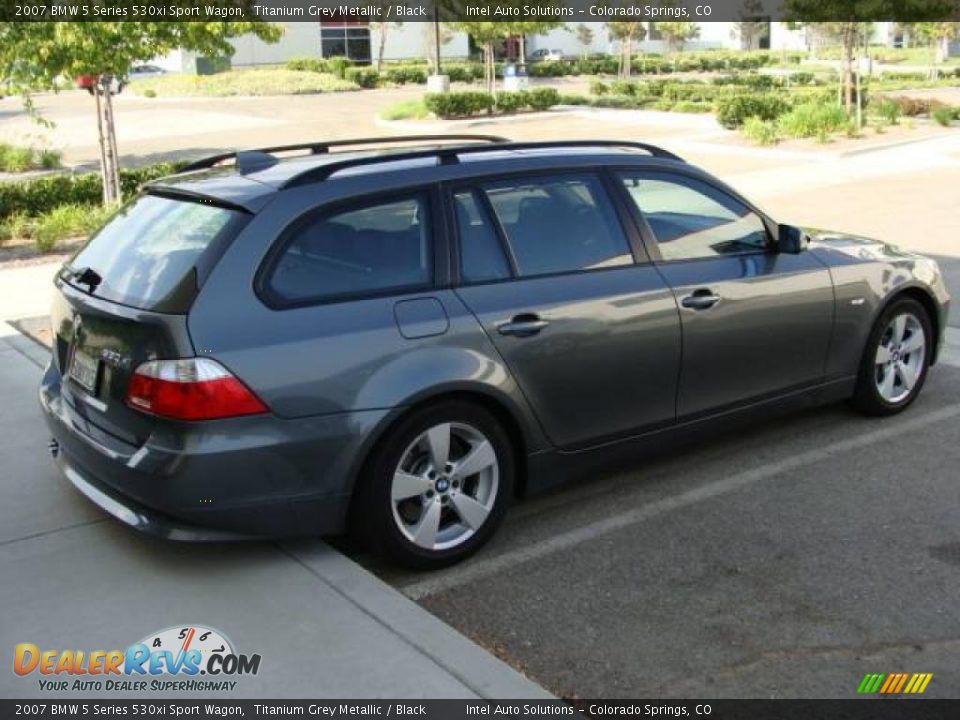 2007 BMW 5 Series 530xi Sport Wagon Titanium Grey Metallic / Black Photo #6