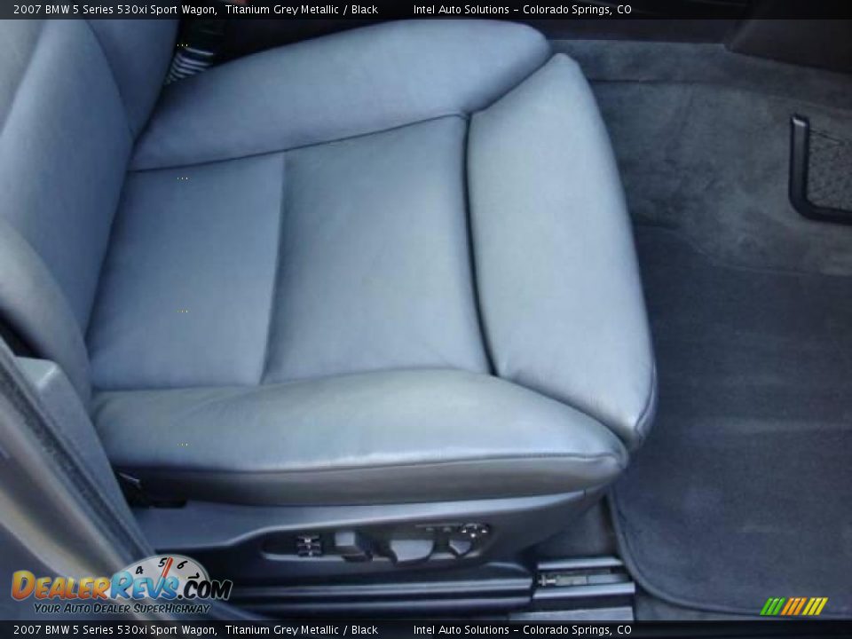 2007 BMW 5 Series 530xi Sport Wagon Titanium Grey Metallic / Black Photo #13