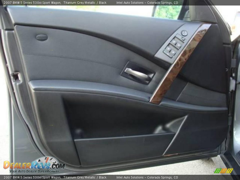 2007 BMW 5 Series 530xi Sport Wagon Titanium Grey Metallic / Black Photo #22