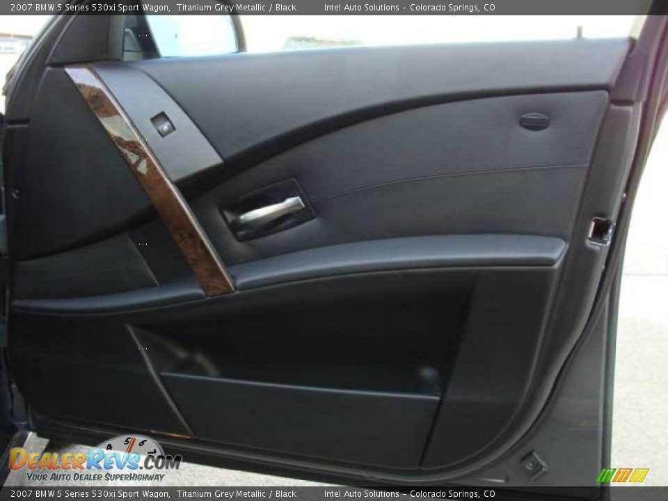 2007 BMW 5 Series 530xi Sport Wagon Titanium Grey Metallic / Black Photo #27