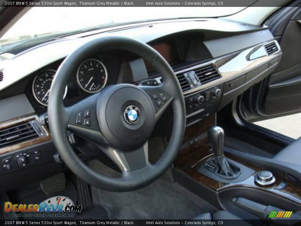 2007 BMW 5 Series 530xi Sport Wagon Titanium Grey Metallic / Black Photo #28