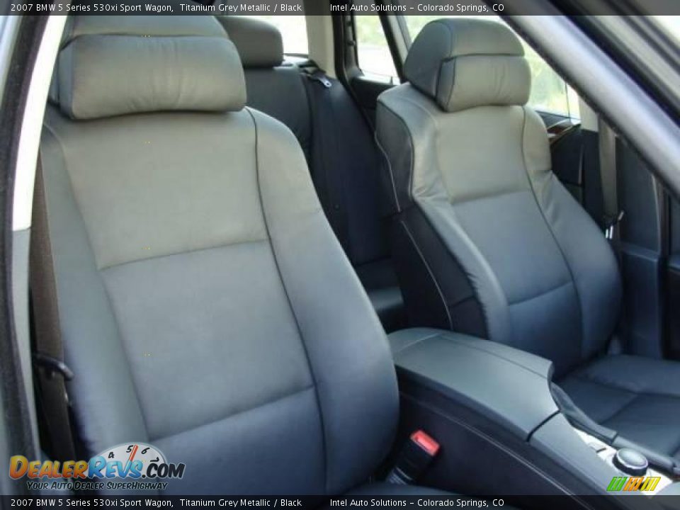 2007 BMW 5 Series 530xi Sport Wagon Titanium Grey Metallic / Black Photo #32