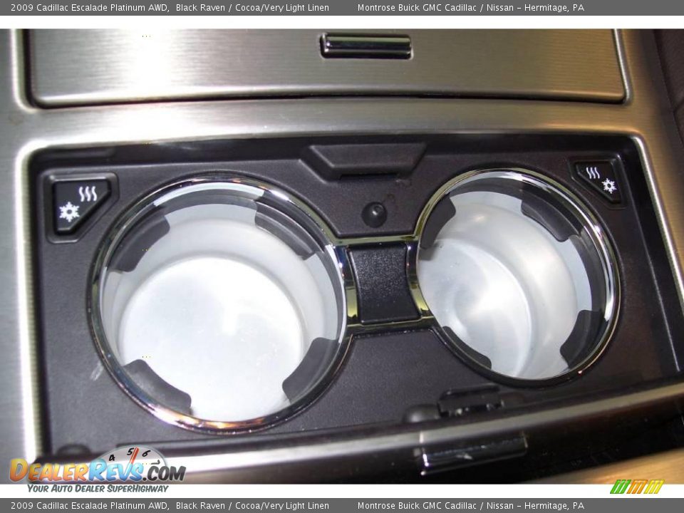 2009 Cadillac Escalade Platinum AWD Black Raven / Cocoa/Very Light Linen Photo #7