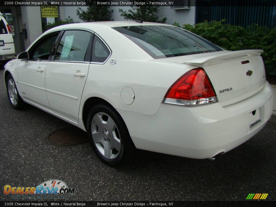 2006 Chevrolet Impala SS White / Neutral Beige Photo #4