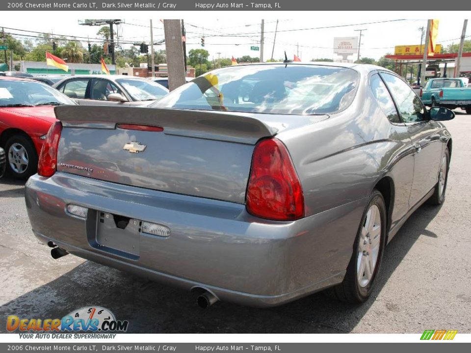 2006 Chevrolet Monte Carlo LT Dark Silver Metallic / Gray Photo #9