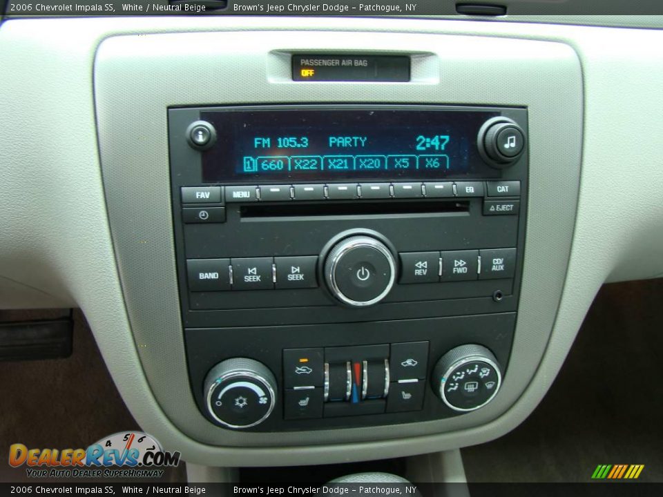 2006 Chevrolet Impala SS White / Neutral Beige Photo #13