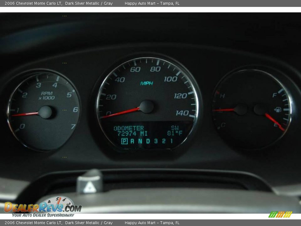 2006 Chevrolet Monte Carlo LT Dark Silver Metallic / Gray Photo #15